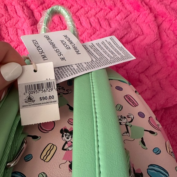 Loungefly Disney Pink and Mint Macaroons Backpack - Picture 6 of 8
